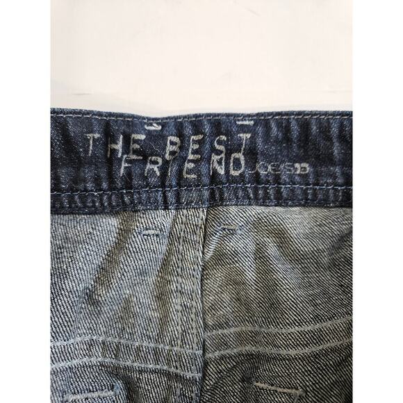 Joe's The Best Friends Jeans Women's 28 Dark Blue Boot Cut Straight Distressed - Picture 4 of 7